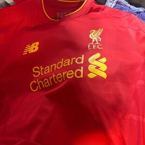 New Balance Red and Yellow Liverpool FC Shirt